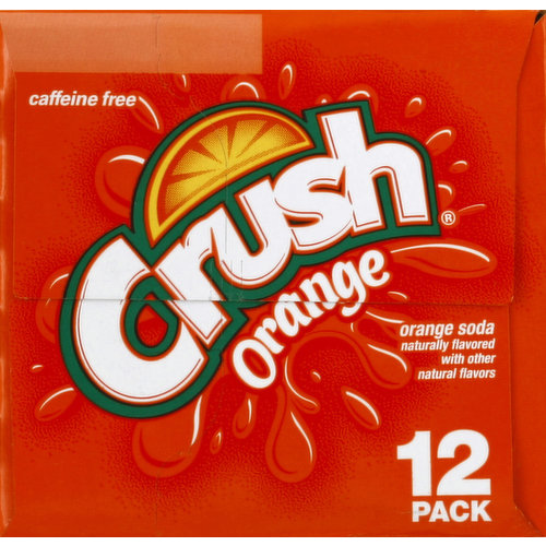 Crush Soda, Orange, 12 Pack
