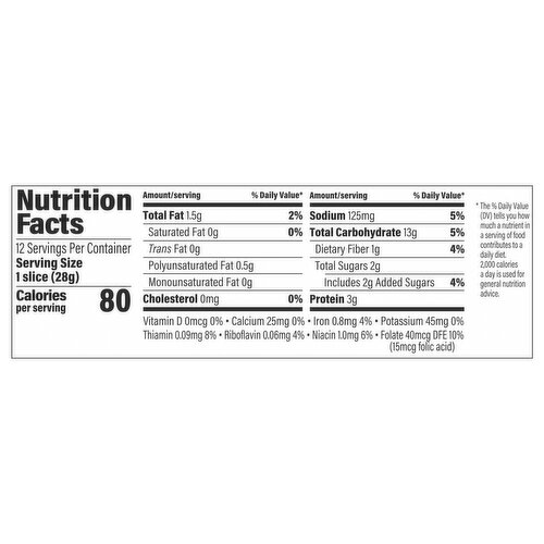 Sara Lee Bread, 9 Grain, Half Loaf