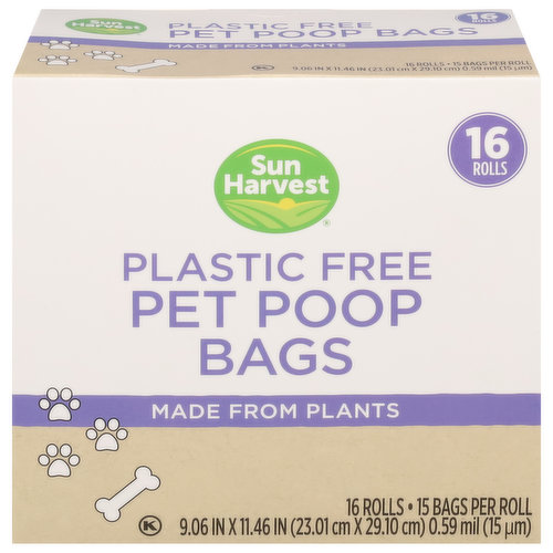 Sun Harvest Pet Food Bags, Plastic Free