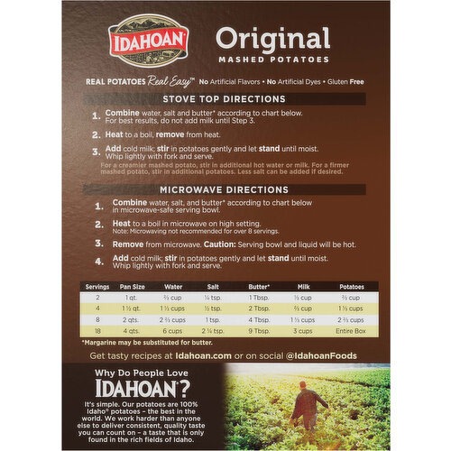 Idahoan Original Mashed Potatoes
