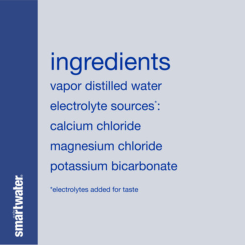 smartwater Vapor Distilled Premium Water Bottle