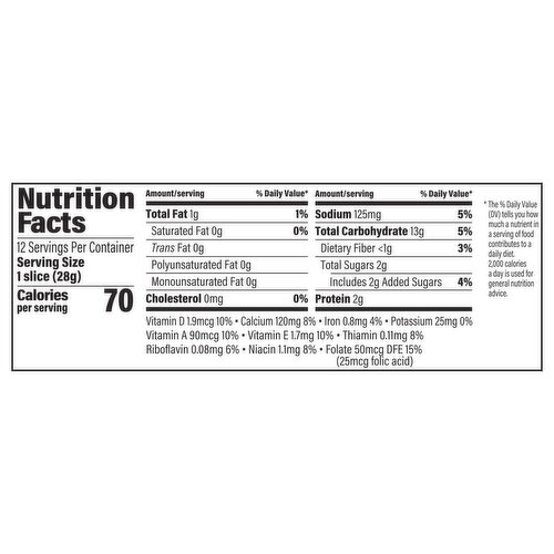 Sara Lee Half Loaf White Bread