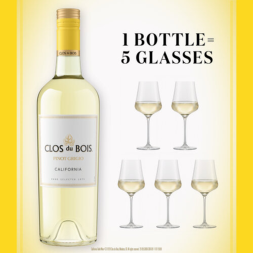 Clos du Bois Pinot Grigio White Wine Image 2 of 7
