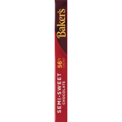 Baker's Baking Bar, Premium, Semi-Sweet Chocolate