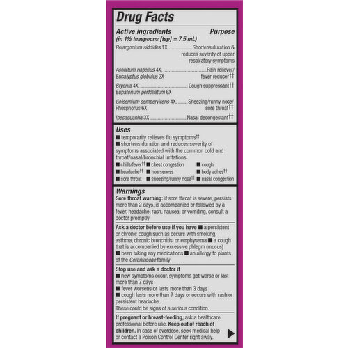 Nature's Way Syrup Berry Flavored Cold & Flu Relief