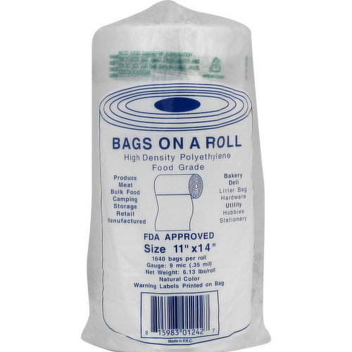 Bags On A Roll High Density Polyethylene