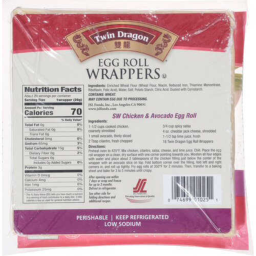 Twin Dragon Premium Egg Roll Wrappers