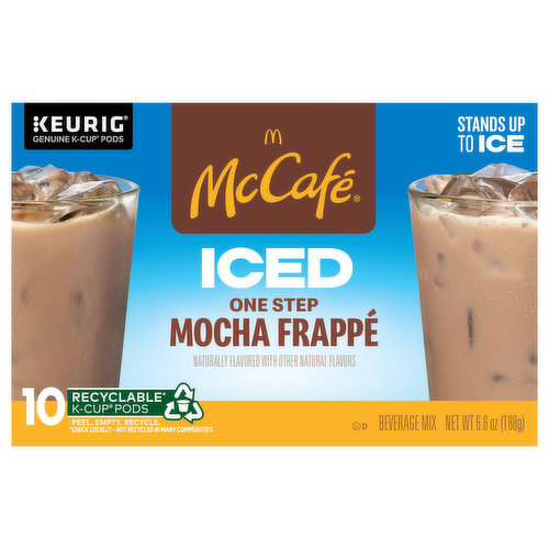 McCafe Beverage Mix, Mocha Frappe, Iced, K-Cup Pods