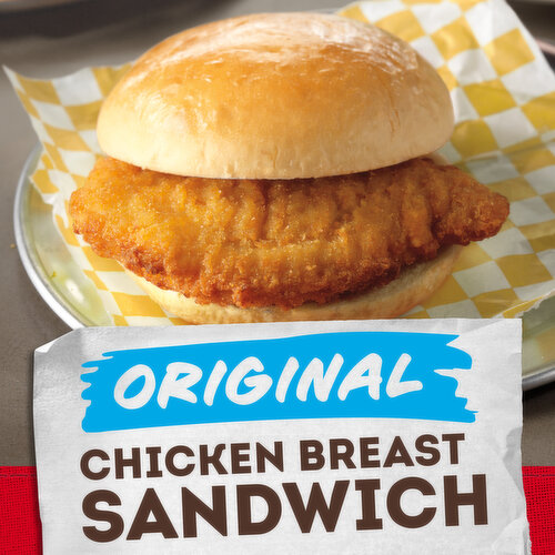Tyson Frozen Original Chicken Breast Sandwich, 24 oz