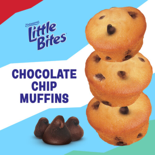 Entenmann's Chocolate Chip Mini Muffins, 5 packs, (4 ct each), 8.25 lbs  Case