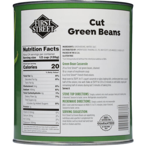First Street Green Beans, Cut
