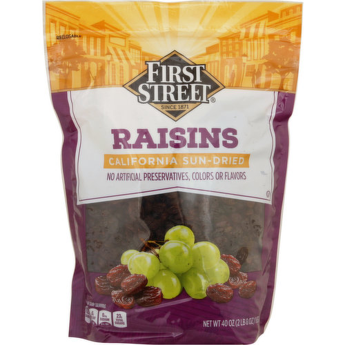 First Street Raisins, California Sun-Dried