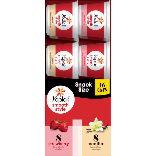 Yoplait Low Fat Smooth Style Strawberry/Vanilla Yogurt Snack Size