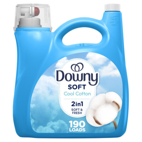 Downy Fabric Softener Liquid, Cool Cotton Scent, 140 fl oz