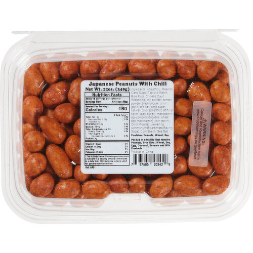 First Street Japanese Peanuts, with Chili