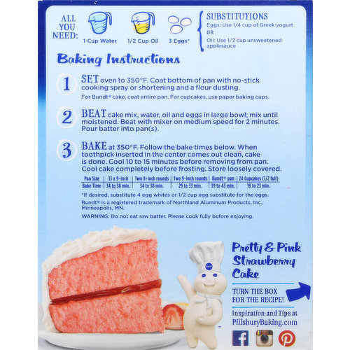 Pillsbury Gluten Free Cake Mix, Premium, Devil's Food | Cake & Cupcake Mix  | Sendik's Food Market