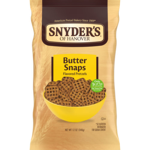 Snyder's of Hanover Flavored Pretzels, Butter Snaps