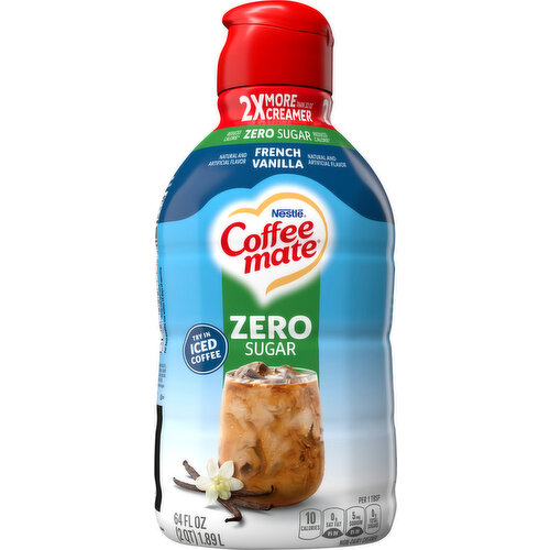 Coffee-Mate Creamer, Non Dairy, Zero Sugar, French Vanilla