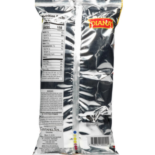 Diana Tortilla Chips, Cheese Flavored, Nachos