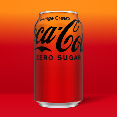 Coca-Cola Zero Sugar  Orange Cream Soda Soft Drink Fridge Pack