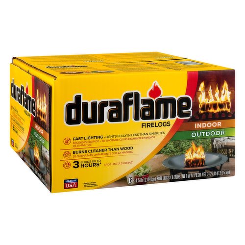 Duraflame 3 Hour Fire Logs 6/5 lb