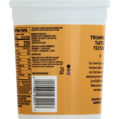 Zoi Yogurt, Greek, Traditional Style, Honey