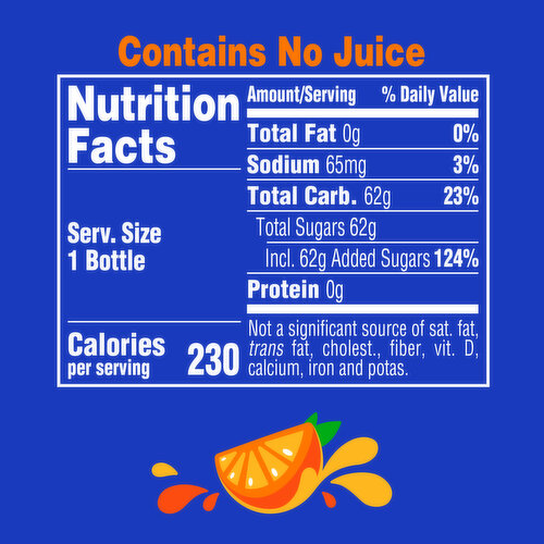 Fanta Orange Soda,Flavored soft Drink,16.9 fl oz