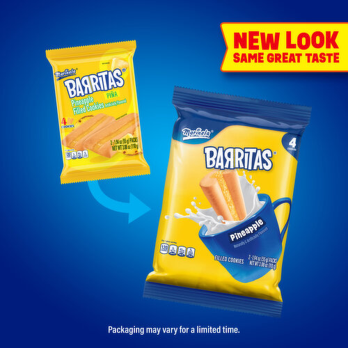 Marinela Piña Pineapple Filled Cookies, 2 packs, 3.88 oz