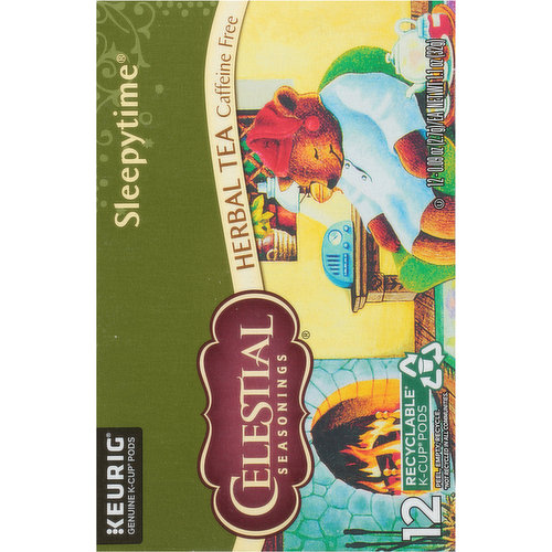 Celestial Seasonings Herbal Tea, Caffeine Free, K-Cup Pods