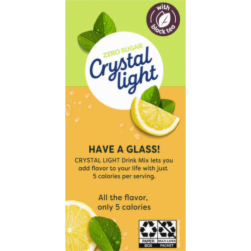 Crystal Light Zero Sugar Packets Lemon Iced Tea Drink Mix