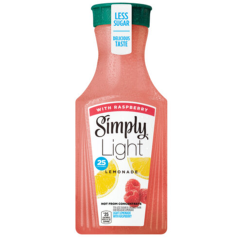 Simply Light Lemonade With Raspberry Fruit Juice, Non-Gmo