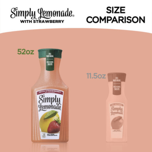 Simply  Lemonade With Strawberry, All Natural Non-Gmo