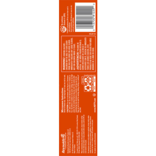 Hefty Slider Bags, Storage, Quart