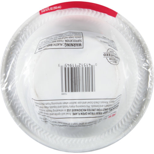 First Street Plastic Bowls, Heavy Duty, 12 Ounce