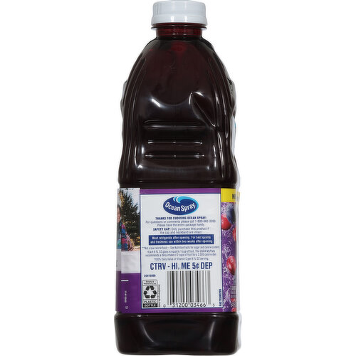 Ocean Spray 100% Juice, Cranberry Concord Grape