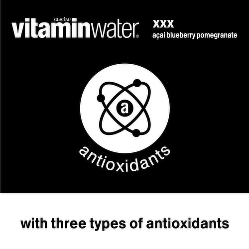 vitaminwater xxx, Electrolyte Enhanced Water W/ Vitamins, Açai-Blueberry-Pomegranate Drink