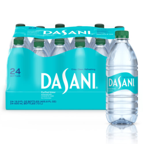 Dasani Dasani Purified Water, 16.9 fl oz, 24 Ct