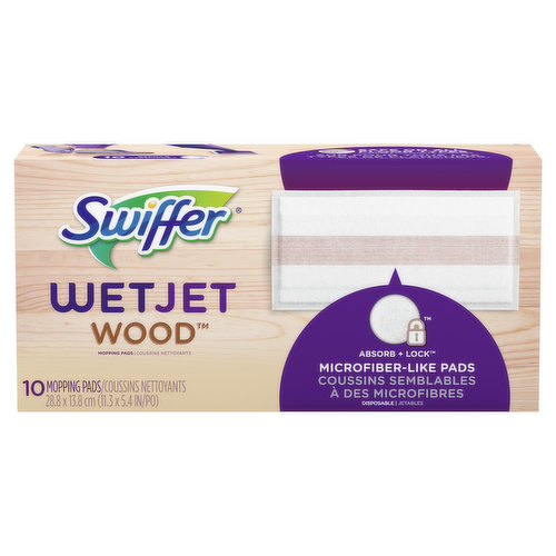 Swiffer Swiffer WetJet Wood Mopping Refill Pads, 10 count