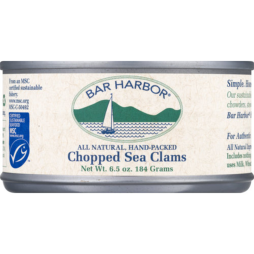 Bar Harbor Sea Clams, Chopped