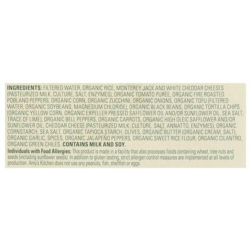 Amy's Casserole Chile Relleno Bowls