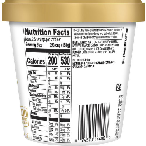 Haagen-Dazs Sorbet, Mango