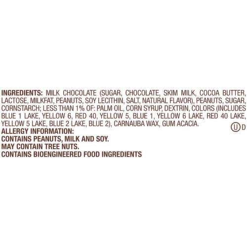 M&M'S M&M'S Individually Wrapped Peanut Milk Chocolate Candy Bulk, 1.74 Oz Packs, 48 Ct Box