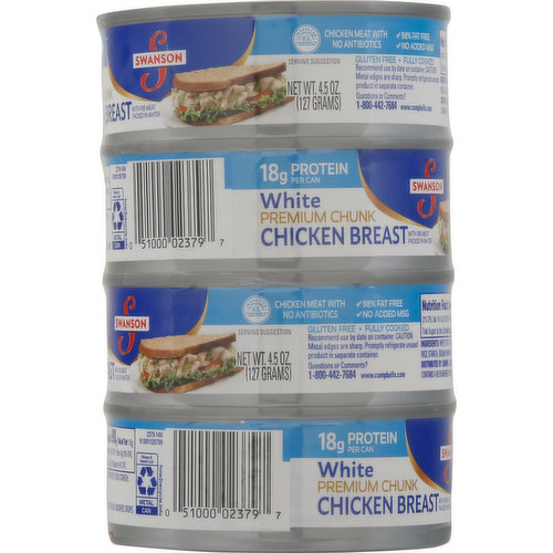 Swanson Chicken Breast, White, Premium Chunk - Smart & Final