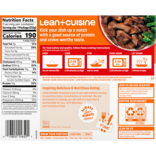 Lean Cuisine Steak Portabella