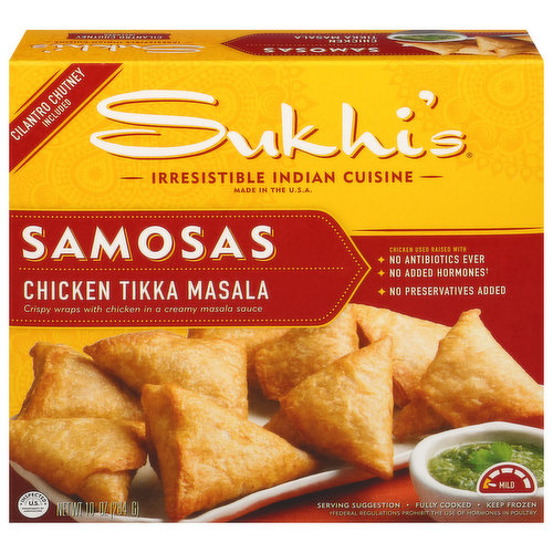 Sukhi's Samosas, Chicken Tikka Masala, Mild