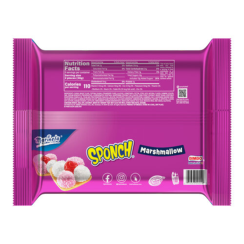 Marinela Coconut and Strawberry Marshmallow Cookies, 6 packs, 9.54 oz