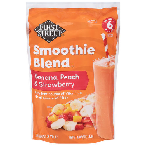 First Street Smoothie Blend, Banana, Peach & Strawberry