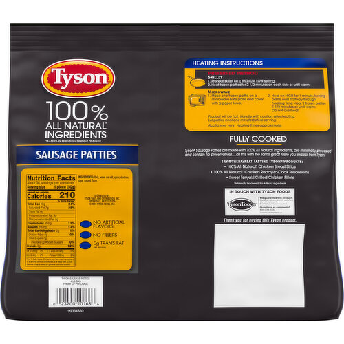 Tyson Sausage Patties