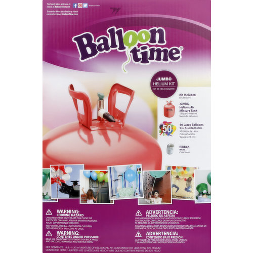 Balloon Time Helium Kit, Jumbo