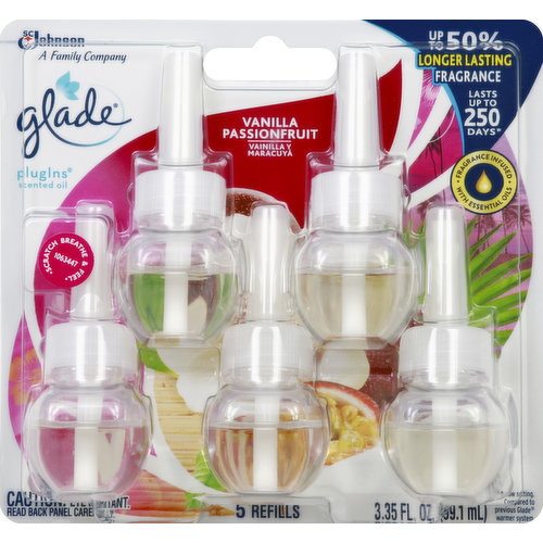 Glade Scented Oil Refills, Vanilla Passion Fruit